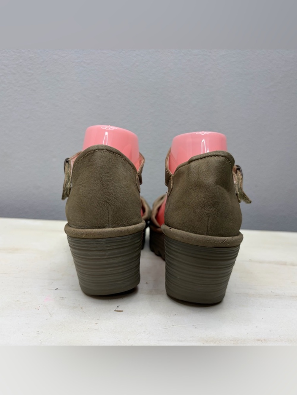 Fly London Leather Yoel Wedge Sandals Size 40 - Picture 4 of 8